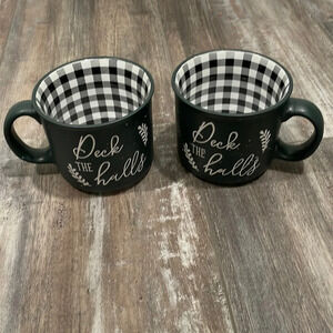 Holiday Plaid Mug Set NEW